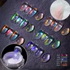 Glitter per unghie Scintillante Ghiaccio Trasparente Laser Aurora Polvere Decorazioni artistiche Specchio Prud22