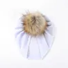 Solid Velvet Fabric Fur Ball Hat for Kids Boys Girls Baby Photograph Props Big Pompom Topknot Autumn Winter Ear Warm Beanie Cap 2633 Q2