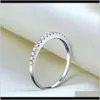 Couple Rings Drop Delivery 2021 Hbp Fashion Luxury Simulation 18K Platinum Row Diamond Womens Volleyball Guard Tail Ring Jewelry Csouq