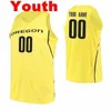 Nikivip Oregon Ducks Basketball Jersey N'Faly Dante Duarte Eddy Ionescu Will Johnson Shakur Juiston College Jerseys Mens aangepast