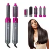 5 in 1 Hair dryer Brush Curler Iron Detachable Air wrap Style Electric Hair Comb Rotating Air Brush for All Hairstyle222Y3440470