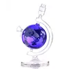 Cool Glass Water Bong Smoke Pipe 14-tums rund Globe Cute Novel Glass Pipe Dab Rig Rökningstillbehör