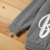 Toddler Unisex Letter Print Hoodies 210521