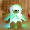 Vente en gros 30 cm 50 cm LED ours en peluche peluche animal éclairer jouet lumineux intégré LED fonction de lumière colorée cadeau de la Saint-Valentin en peluche