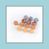 Övriga lösa pärlor Smycken 12mm Sile Matkvalitet Tövning Nursing Chewing Round Colorf DIY Halsband Teether Sensory Drop Leverans 2021 09Bet