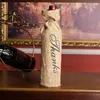 3 stijlen Gift Wrap Mrs Wine Fles Cover Jute Geschenken Tas Rustiek Bruiloft Decoratie Jubileum Party Decor