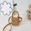 PU cuir enfants petits sacs à bandoulière carré couleur unie bébé filles rabat sac à bandoulière enfants léopard Mini porte-monnaie sacs à main