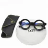 James Tart 244 Optische brillen voor unisex retro-stijl anti-blauw lichtlens plaat rond volledig frame met box203q