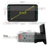 1 DIN Android 10 Bilstereo Radio GPS Navi WiFi Bluetooth Audio Universal Justerbar skärm Multimedia Player 2din Head Unit RDS