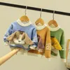 Autunno Neonate Ragazzi cani Maglioni Cappotto Bambini Maglieria Pullover Top tpddler Cartoon Manica lunga 211201