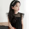 2020 Summer Girls Dress Black Lace Abbigliamento per bambini Tutu Bambino Baby Kids Bel vestito da festa in cotone Q0716