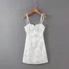 Foridol vestito floreale quotidiano casual ragazza boho beach outfit estivi per donna mini abiti bianchi 210415