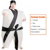 Traje de muñeca de mascota Adultos Sumo Warrior Taekwondo Disfraces inflables Mascota de dibujos animados de Halloween Muñeca Fiesta Juego de rol Decoración Vestir Ropa