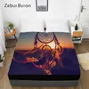 3D Fitted Sheet,Bed Sheet With Elastic Twin/Full/Queen/King/Custom,Mattress Cover 150*200/180/160x200,Bedding Dreamcatcher dusk 210626