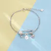 Autres bracelets Sterling Argent Naturel Bracelet perle d'eau douce pour femmes 925 iadies bijoux