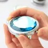 Hushåll Sundries Round Crystal Lovely Cosmetic Speglar Pocket Mirror Professional Makeup Tools Gift for Wedding Favor Party