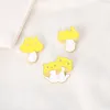 20 pcs / lot plantes série champignon modèle broches dessin animé chat alliage sac chapeau badge unisexe sac à dos vêtements peinture épinglette bijoux A313j