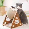 Cat Toy Interactive Cat Transer Доска Котенок Sisal Веревка шар царапина Лапы Pet Mothing царапая кошки для Toys Toys 2111122