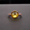 18K Rose Gold Ruby Ring 100% Original 925 Compromiso de plata esterlina Anillos de banda de boda para mujeres Joyería de partido Declaración