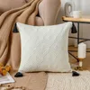 Подушка/декоративная подушка богемия кисточка для кисточки 45x45 Марокканский стиль хлопковой льня
