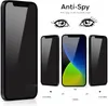 Protezione dello schermo per la privacy Schermo in vetro temperato anti-spia con copertura completa da bordo a bordo per iPhone 13 12 Mini 11 Pro XS MAX XR
