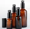 アンバーガラススプレーボトル10ml 15ml 20ml 30ml 50mlローションポンプボトル化粧品容器空補給可能なバイアルSN2292