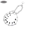 XPangle Acciaio inox Acciaio inox Catena per cani Collare per cani Forning Prong Regolabile Pinch Cane Collars Pet Cloke Collari per cani medio di grandi dimensioni 210712