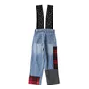 Deat New Spring and Summer Fashion swobodne luźne guziki Solidny Kolorowy pasek nóg dżinsy długie spodnie Kobiety SH755 210428