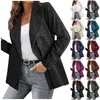 Women's Jackets Women's Casual Fashion Solid Color Suit Jacket Corduroy Cardigan Check Print Button Up Winter Coat Shirt