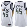 Mens Basquetebol Mitchell 45 Conley 10 Stockton 12 Malone 32 Logotipo do bordado Costurado jerseys de alta qualidade Fábrica por atacado tamanho S-XXL