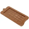 24 grille carré moule à chocolat moule en silicone moules de cuisson dessert bloc barre bloc glace gâteau bonbons sucre cuisson moule T2I53258