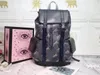 Designer Luxe rugpakket Black Gray 495563 Purse Leather Black Bestiary Tigers Purse Backpack Maat 34x42x16cm