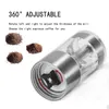 Portable Folding Manual Coffee Grinder Adjustable Washable Mill with Storage Rubber Loop Easy Cleaning Grind 210423