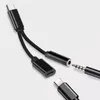 2 sur 1 Type C à 3,5 mm Jack AUDIO AUX Câble USB C à Type-C Câbles de charge femelles Fil pour Samsung Huawei