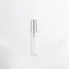 灰色ミスト噴霧器噴霧器との香水化粧品のための金銀の澄んだ蓋の透明な琥珀色のガラススプレーボトル5ml