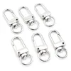 Keychains 10pcs/lot Snap Lobster Clasp Hooks Gold Silver Plated DIY Jewelry Making Findings For Keychain Neckalce Bracelet Supplies