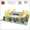PZX-architectuur Creatieve Dortmund Voetbalclub Signaal Iduna Park Stadium 3D Model DIY Mini Diamond Blokken Bricks Toy for Kids X0522