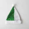 Glänzende Sublimations-Weihnachtsmannmütze, einzigartige Weihnachtszauber-funkelnde wendbare Paillettenhüte, Party-Kopfschmuck