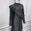 Costumi da bagno Costume da bagno nero per costumi da bagno Burkini moda musulmana Costume da bagno donna manica lunga in tre pezzi