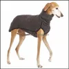 Suministros de ropa para perros Pet Home Garden S-5XL Ropa de galgo Invierno Otoño Cuello alto Abrigo Chaqueta Faraón Hound Gran Danés Plove276k