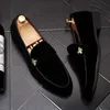 concepteur d'été Hommes Groom Robe chaussures coiffeur broderie De Luxe Plat Marche Partie Chaussures