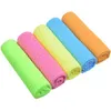 Multi-purpose Microfiber Strips Dishcloths Kitchen Cleaning Cloths Duster Wipe Dish Cloth Assorted Color 30cmx30cm 10 Pack 210728
