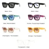 Moda gato ojo gafas de sol mujeres diseñador de la marca retro cuadrado azul púrpura gafas hembra uñas gafas de sol tonos UV400 hombres
