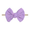 Baby Headbands Łęcze Dziewczyny BowkNot Hairbands Dzieci Dzieci Akcesoria Do Włosów Nakrycia Nakrycia Miękkie Nylon Elastyczne Zespoły Kępa dla Maluch