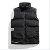 Vests de algodão dos homens esportes casuais moda colete outerwear sem mangas tanques de tanques de ferramentas Casacos de ferramentas 3 cores mais tamanho L - 5XL