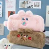 Pencil Bags Japanese Style Simple Case School Stationery Storage Bag Kawaii Solid Color Holder Gifts For Kid Pen