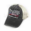 2024 Trump Baseball Cap Keep America Great Party Hat Washed Embroidered US trump Mesh Hats ZZA3401