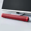 Computer Bar Speaker USB Wired HiFi Sound 3.5mm Stereo Soundbar with Knob Control for Desktop Laptop and Phones