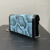 Stylish high-quality handbag designer ladies shoulder bag snakeskin leather compact moneycard size 16.5-10-4.5 cm 476432