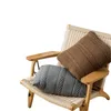 Coussin / oreiller décoratif Oreillers décoratifs en laine solide Coussin Cove Home Decor Case pour salon Chambre Canapé Décoration de Noël Chaud